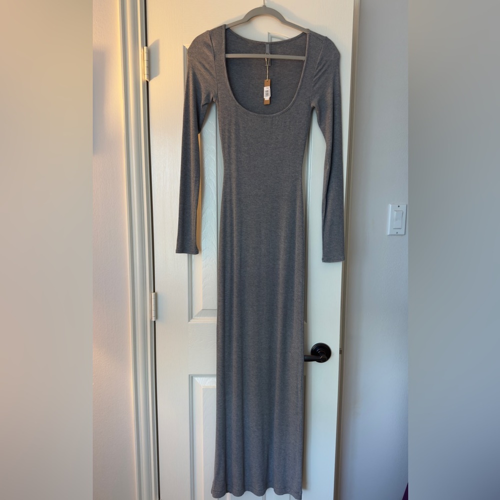 SKIMS Fits Everybody Long Sleeve Dress